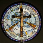 Fused and polished glass Baptismal Font, Our Lady of Fatima Catholic Church, Casper WY