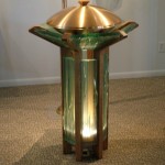 Fused and polished glass Baptismal Font, Our Lady of Fatima Catholic Church, Casper WY
