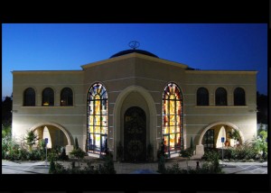 M.T.O. Shahmagshoudi Temple, Los Angeles, CA  Two of eight leaded glass windows