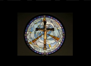 Resurrection stained glass window, Our Lady of Fatima Catholic Church, Casper WY