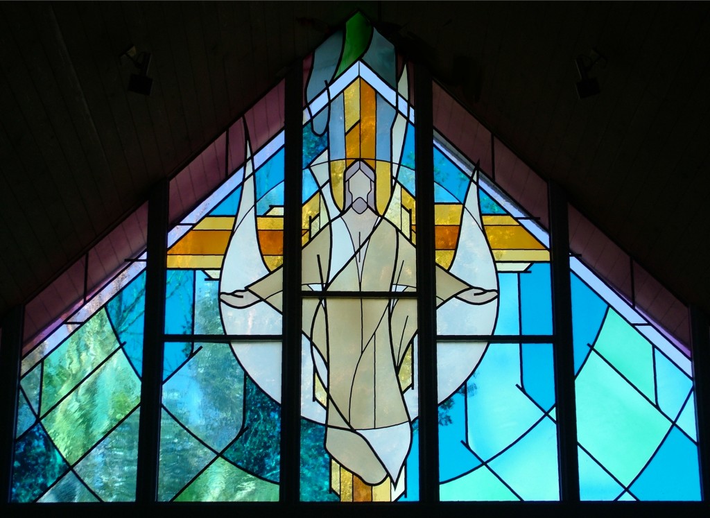 St. Andrew Lutheran Trinity Stained Glass Window
