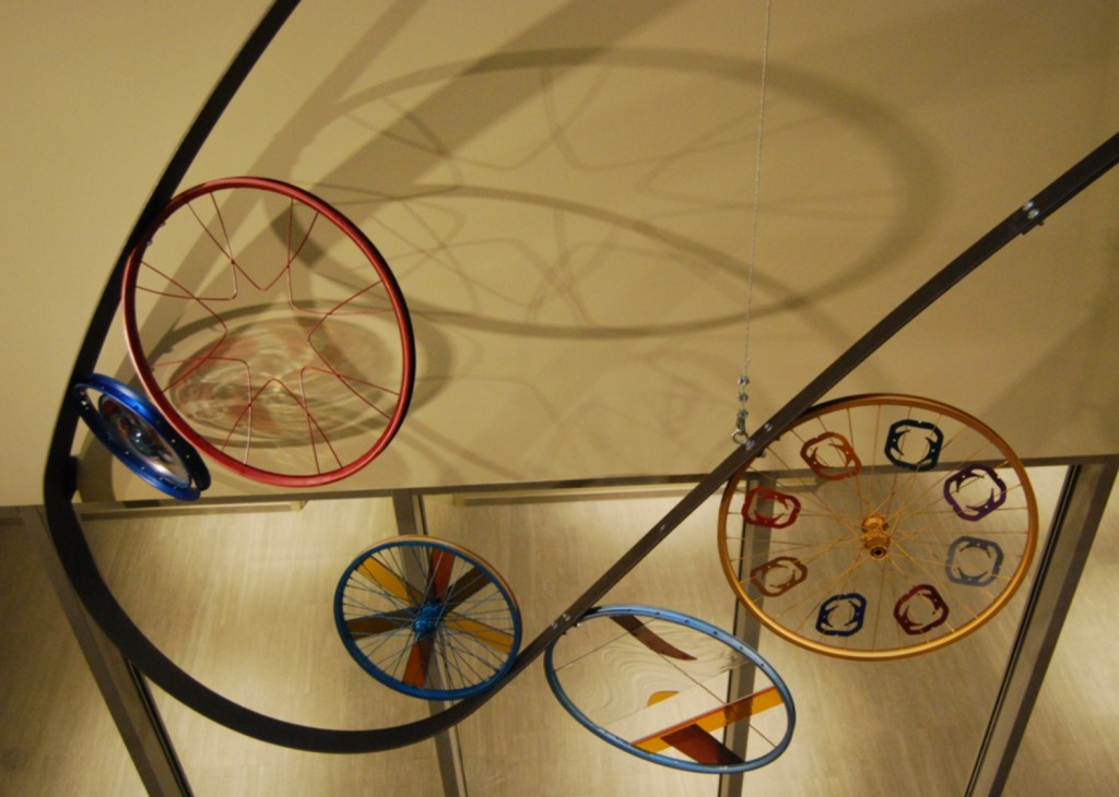Corporate Art Award installation in Stairwell Atrium, Kaiser Permanente, CO